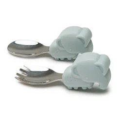 Kids Loulou Lollipop Breastfeeding|Tableware>Learning Spoon and Fork Set - Elephant