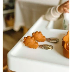 Kids Loulou Lollipop Tableware|Plates & Placemats>Learning Spoon and Fork Set - Lion
