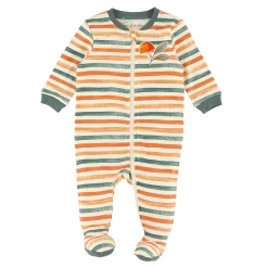 BOY Bebe Confort Pajamas|Pajamas>Leaves Striped Pajamas 0-30m