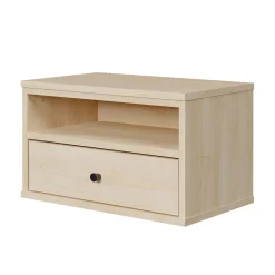 South Shore Nightstands>LED Nightstand - Sazena Bleached Oak