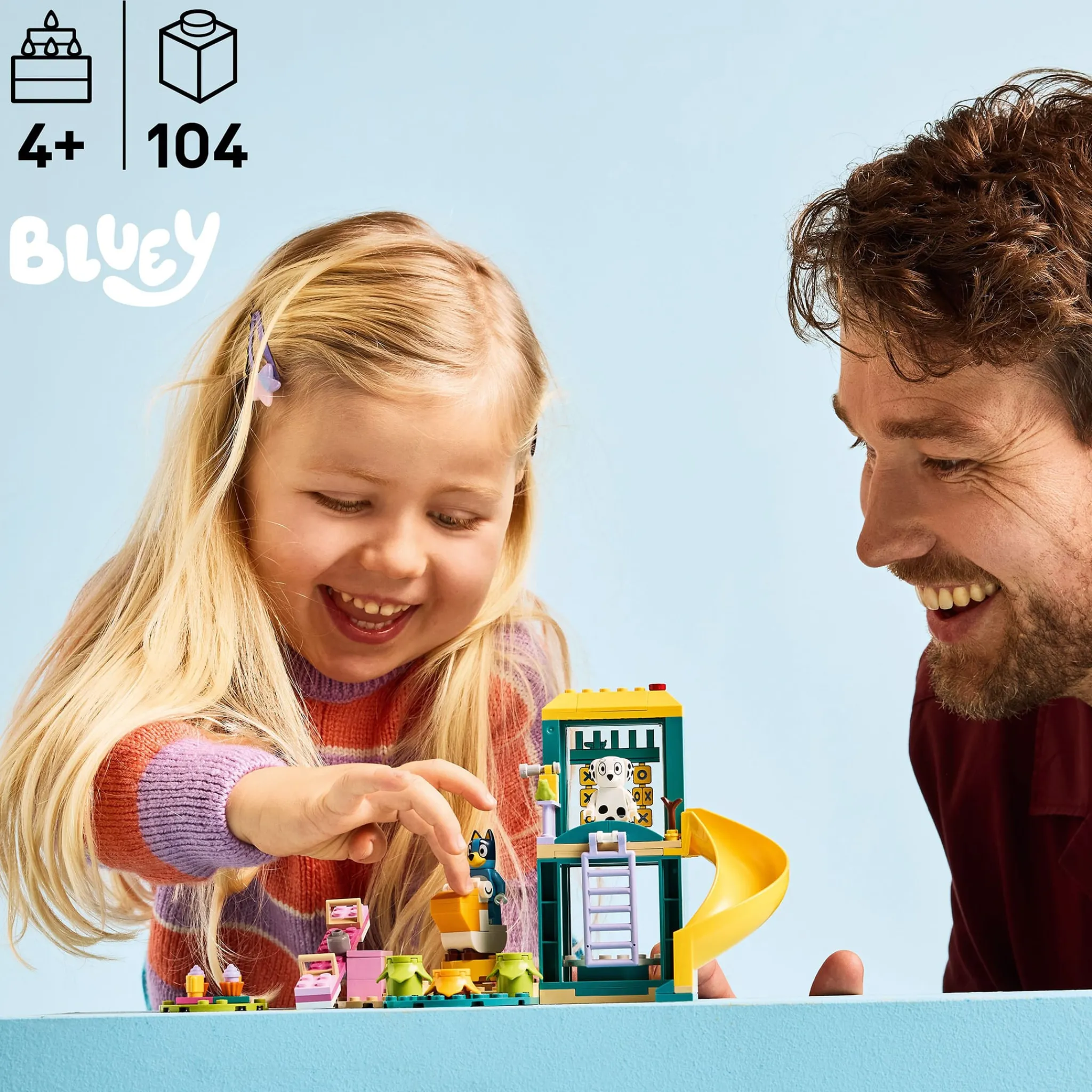 Kids LEGO® Bluey Playground Fun with Bluey and Chloe