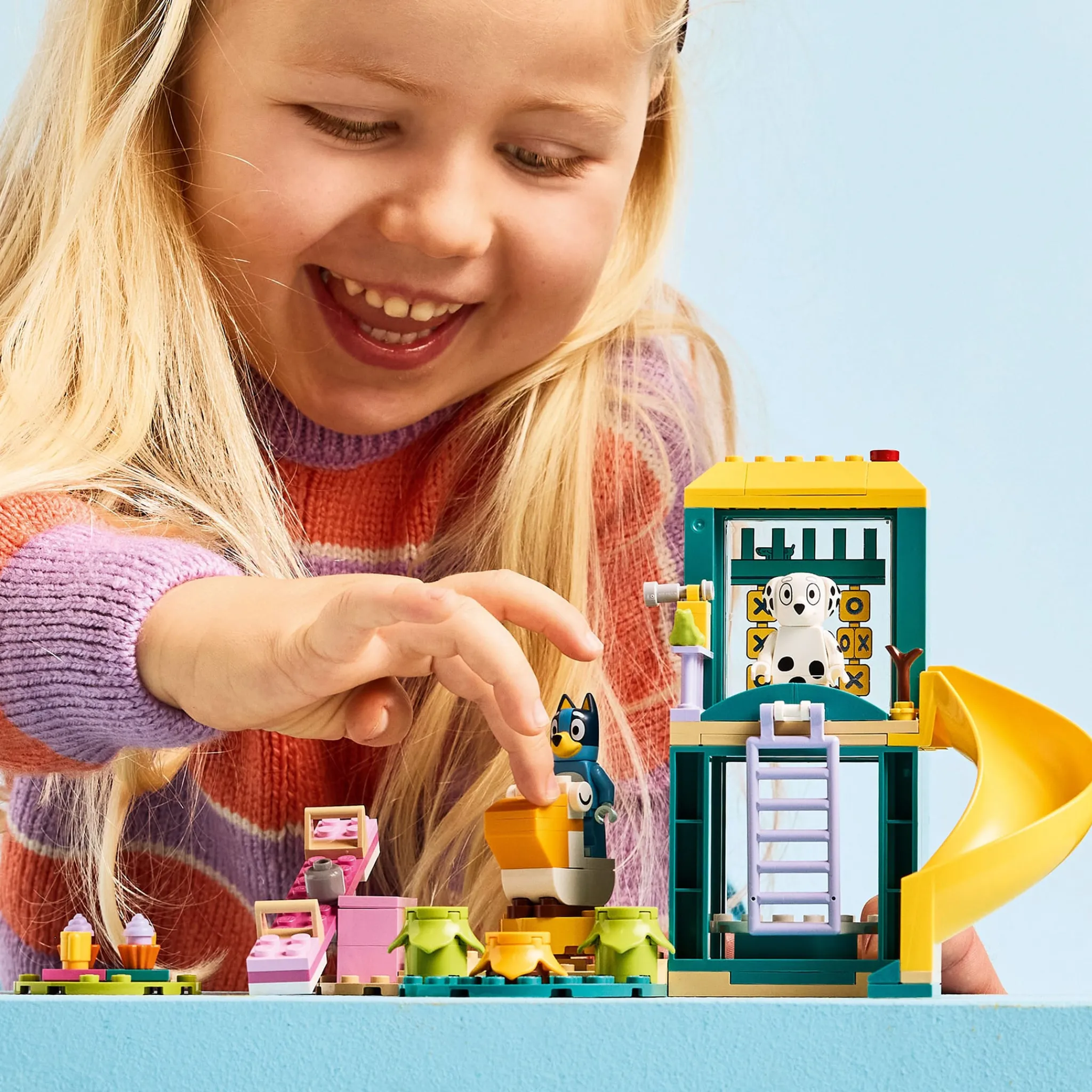 Kids LEGO® Bluey Playground Fun with Bluey and Chloe