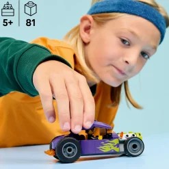Kids LEGO® City Hot Rod Race Car Building Toy and Minifigure 60485