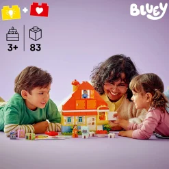 Kids LEGO® Assembly & Construction>DUPLO® Bluey: Bluey’s Family House with Memory Game