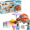 Kids LEGO® Assembly & Construction>DUPLO® Bluey Ice Cream Trip with Bluey
