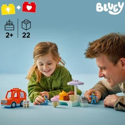 Kids LEGO® Assembly & Construction>DUPLO® Bluey Ice Cream Trip with Bluey