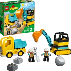 Kids LEGO® DUPLO® Construction Truck & Tracked Excavator