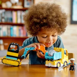 Kids LEGO® DUPLO® Construction Truck & Tracked Excavator