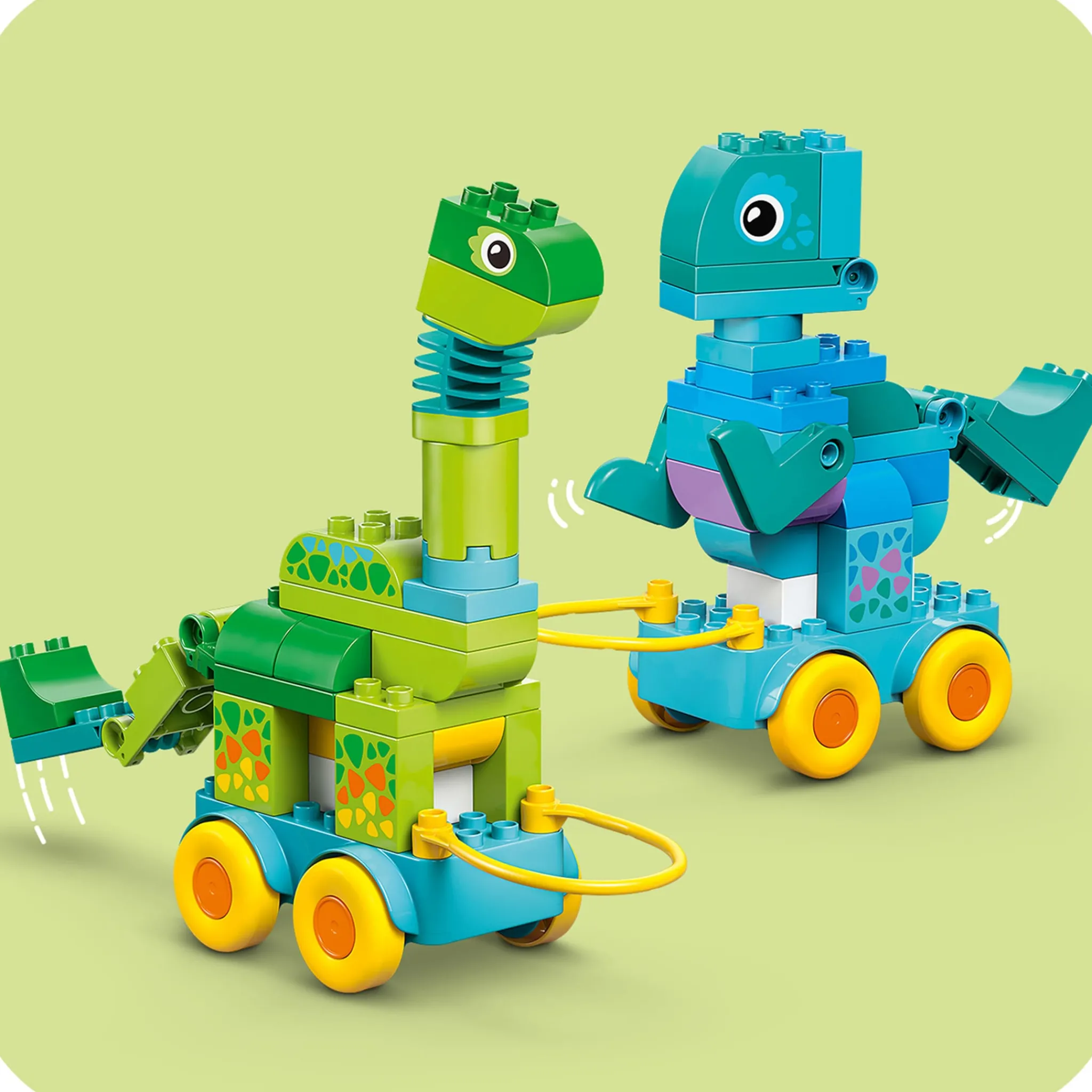 Kids LEGO® Assembly & Construction>DUPLO® Town 3 in 1 Dinosaurs on Wheels