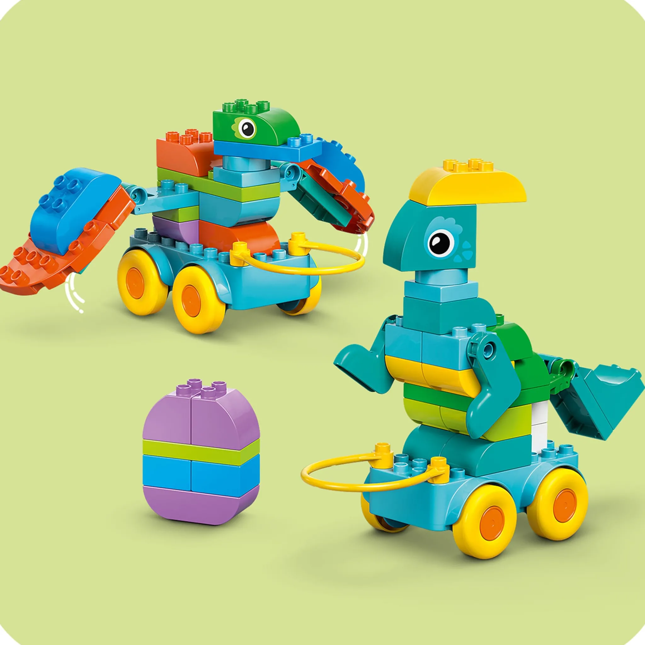 Kids LEGO® Assembly & Construction>DUPLO® Town 3 in 1 Dinosaurs on Wheels