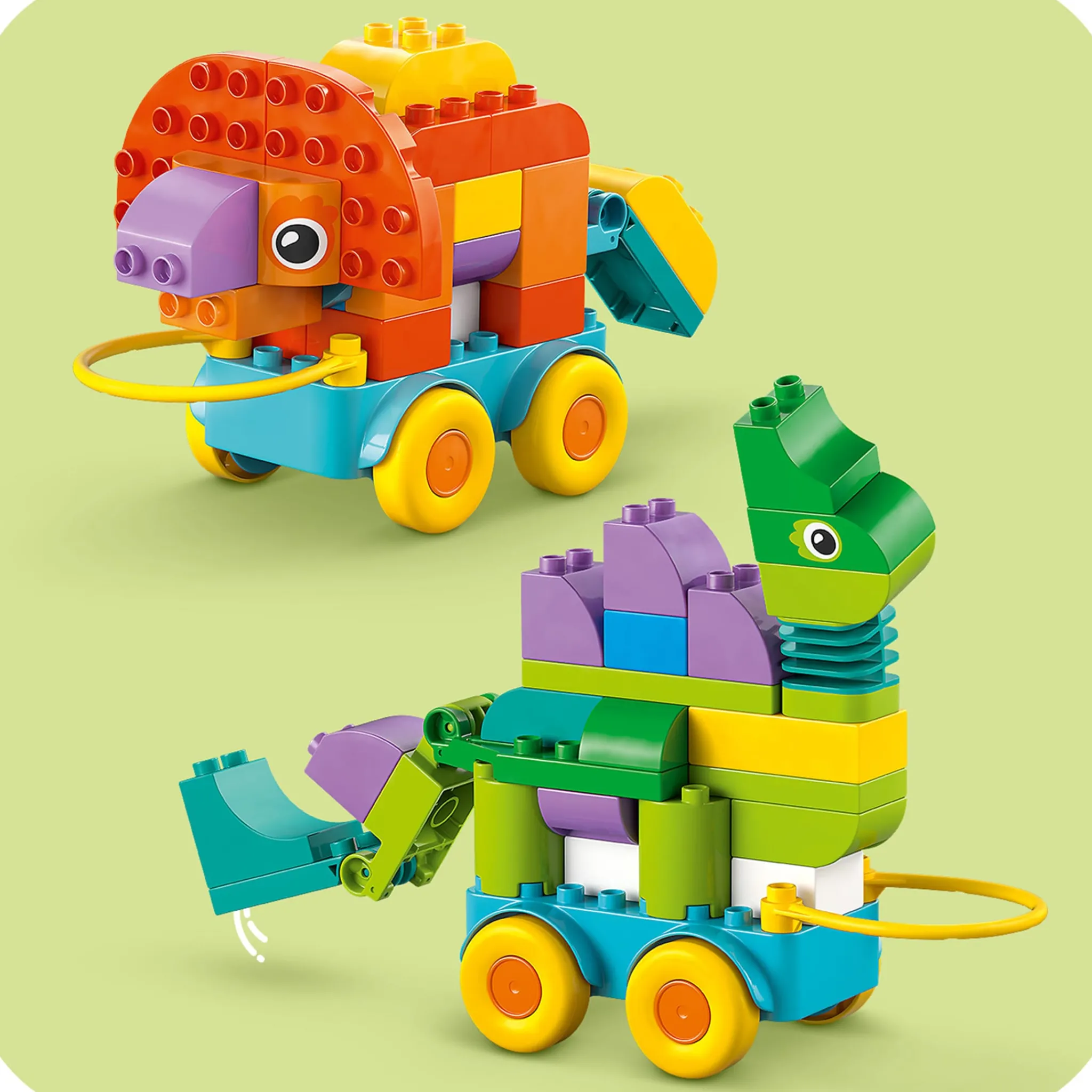 Kids LEGO® Assembly & Construction>DUPLO® Town 3 in 1 Dinosaurs on Wheels