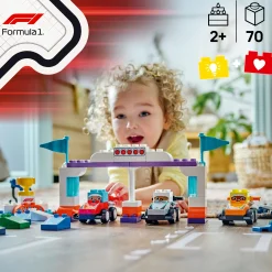 Kids LEGO® Assembly & Construction>DUPLO® Town F1® Team Race Cars & Drivers