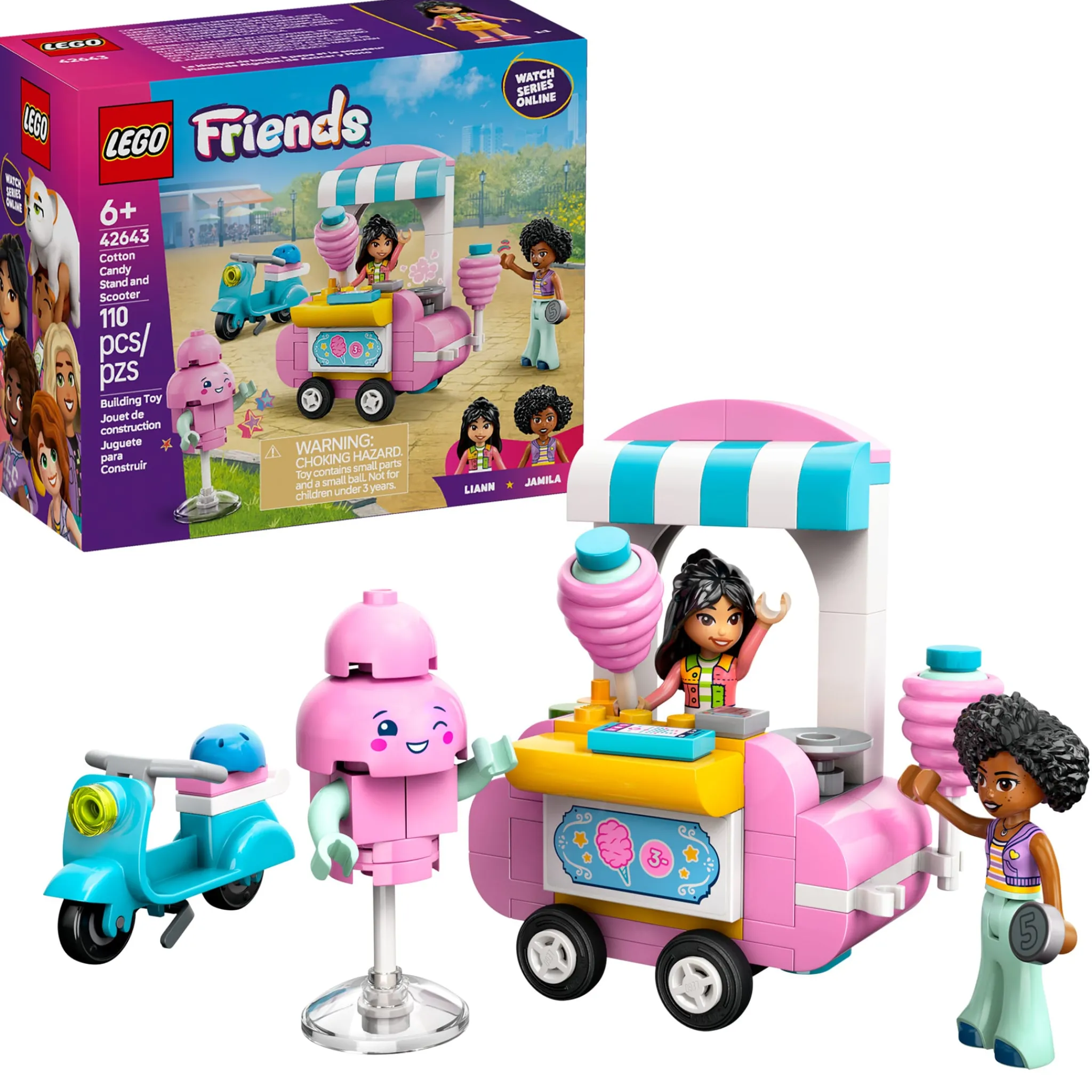Kids LEGO® Friends Cotton Candy Stand and Scooter
