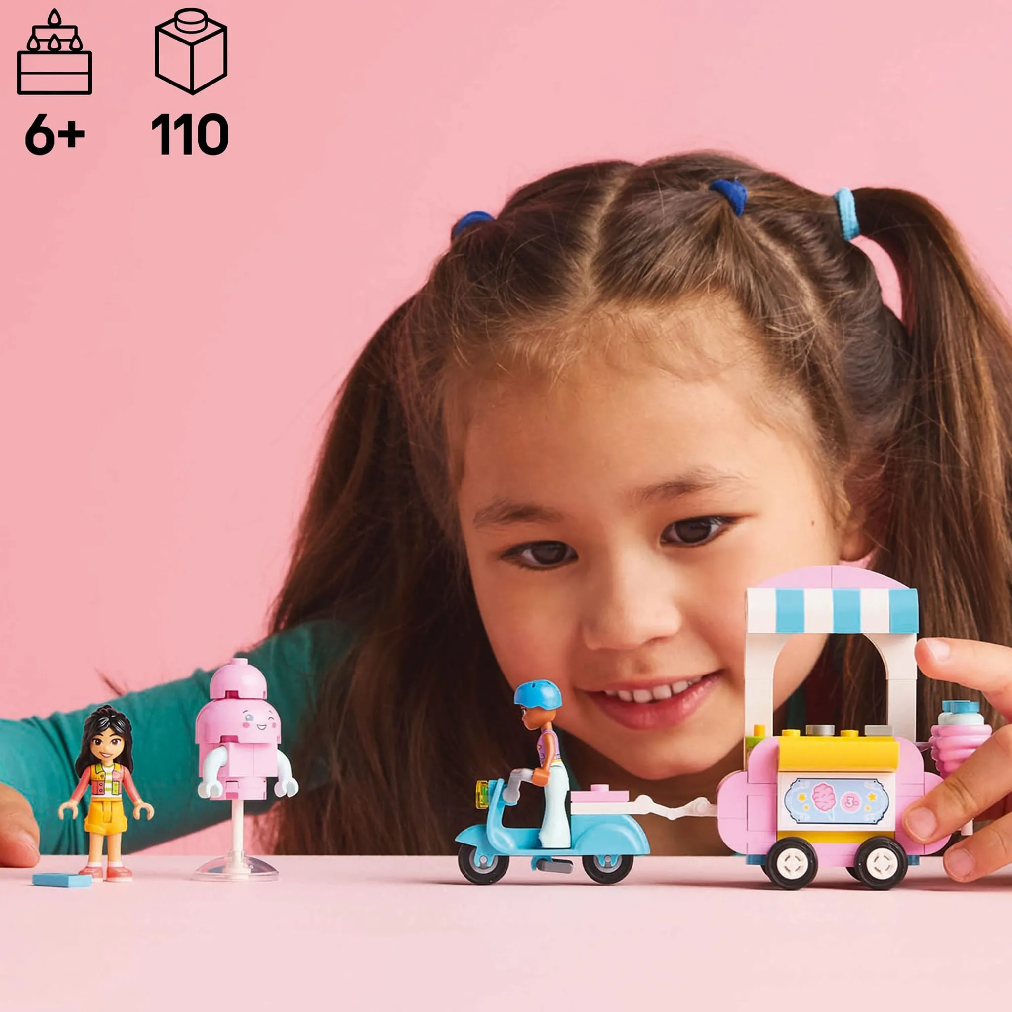 Kids LEGO® Friends Cotton Candy Stand and Scooter