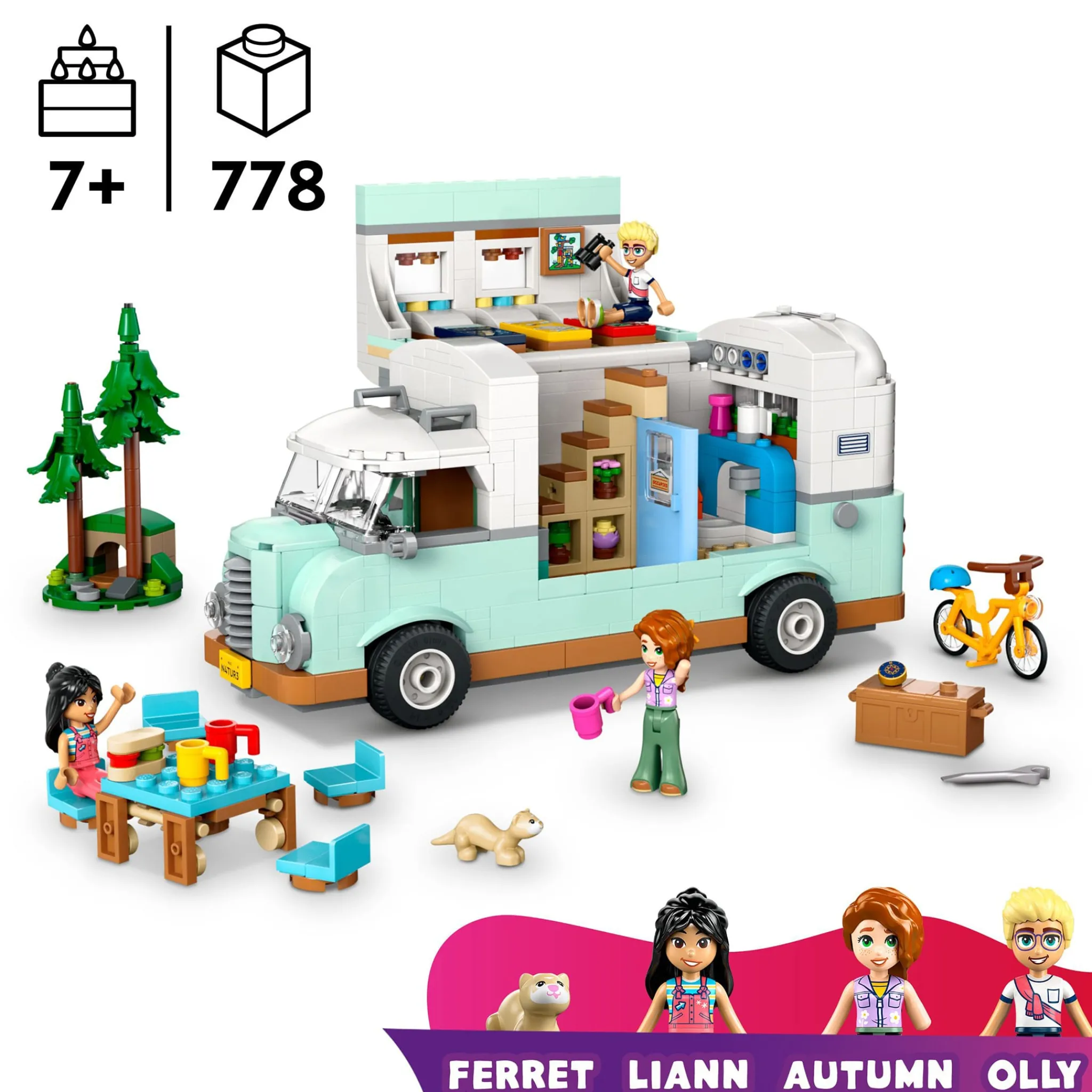 Kids LEGO® Friends Friendship Camper Van Adventure