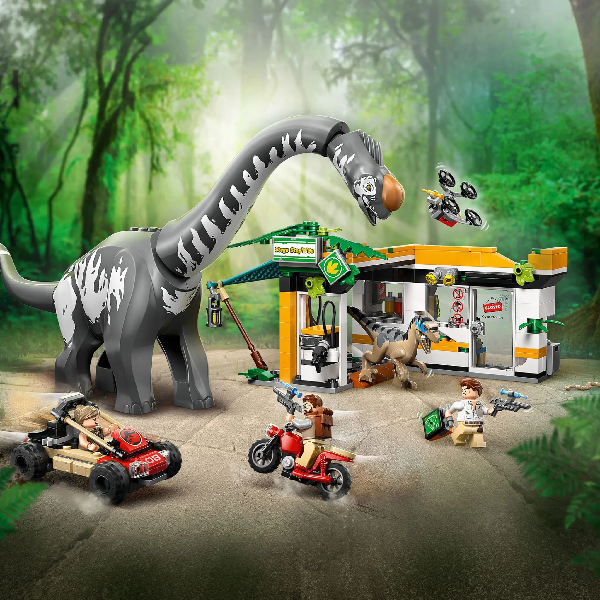 Kids LEGO® Assembly & Construction>Jurassic World Raptor & Titanosaurus Tracking Mission