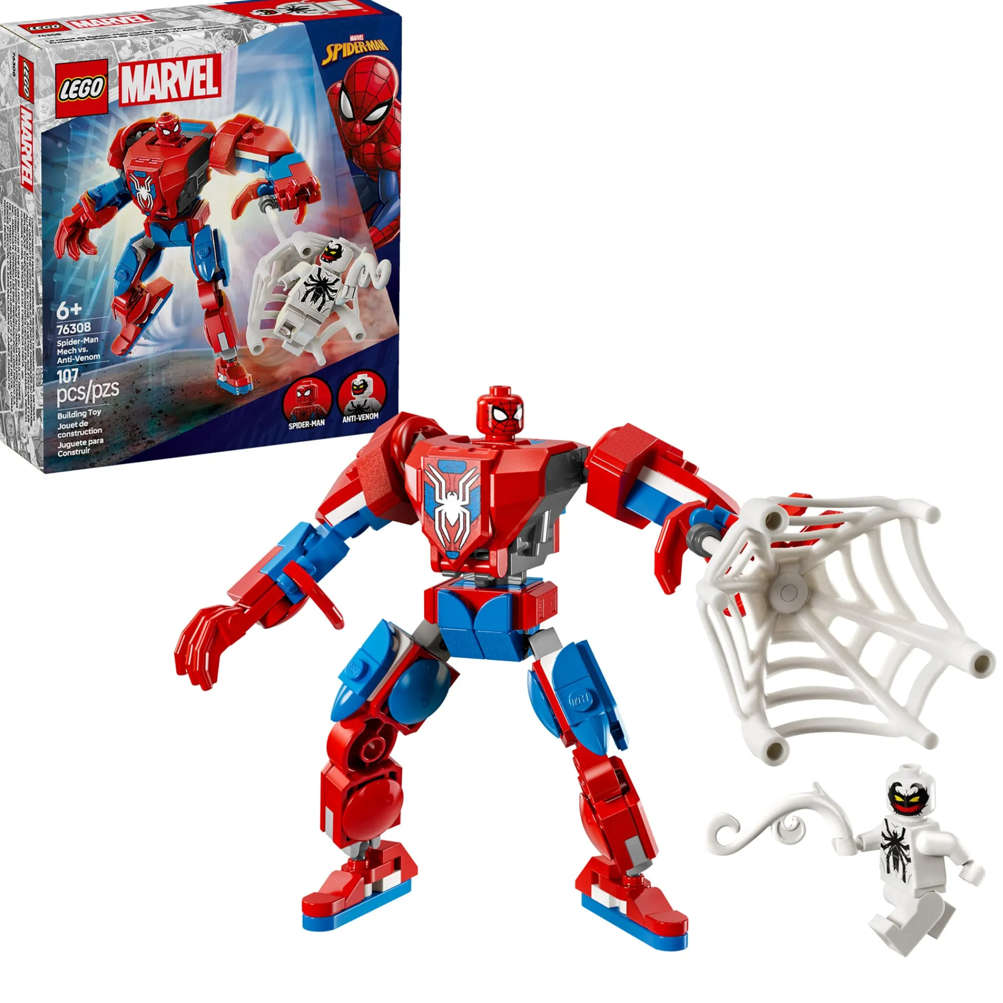 Kids LEGO® Assembly & Construction>Marvel Spider-Man Mech vs. Anti-Venom