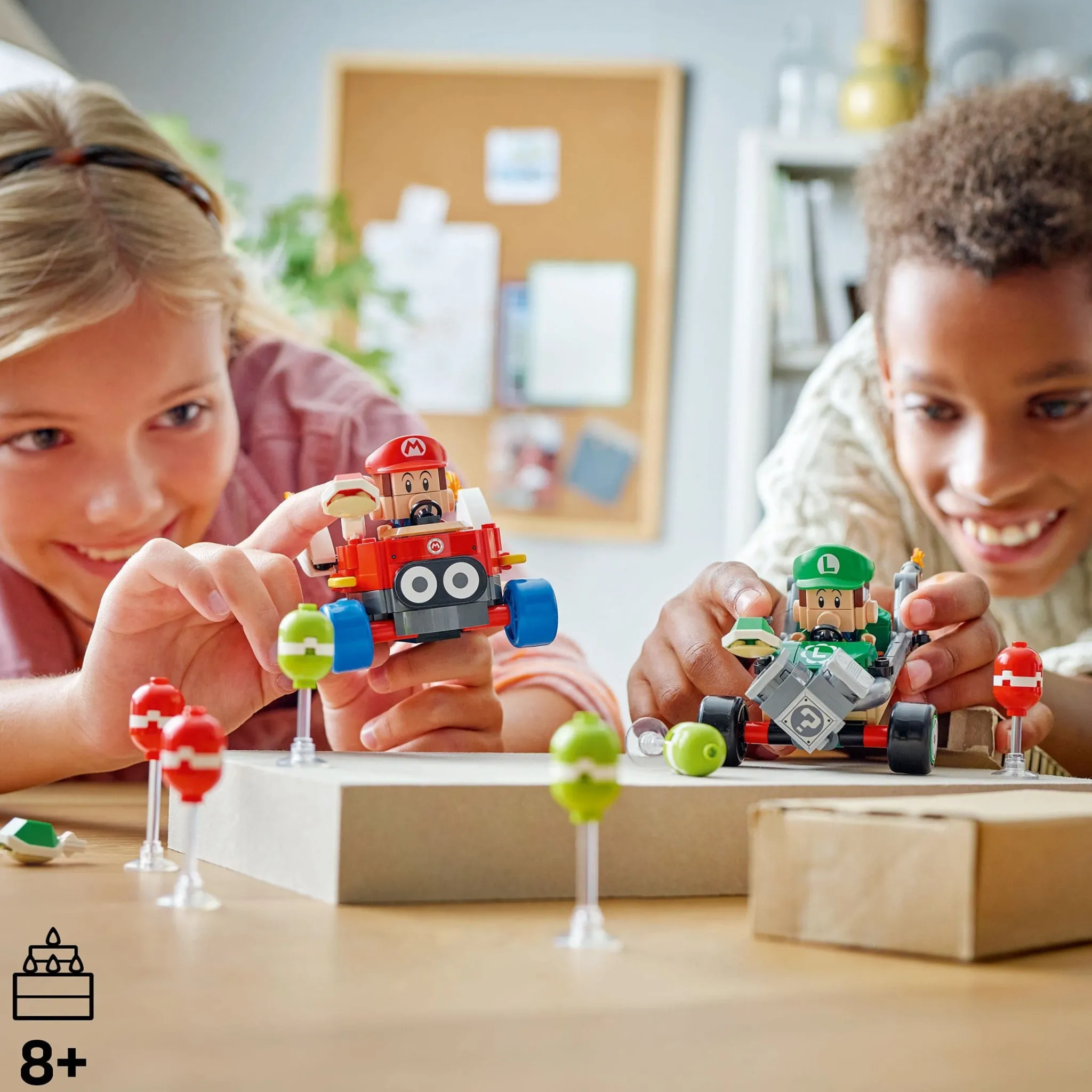 Kids LEGO® Assembly & Construction>Super Mario™: Mario Kart™ – Baby Mario vs. Baby Luigi