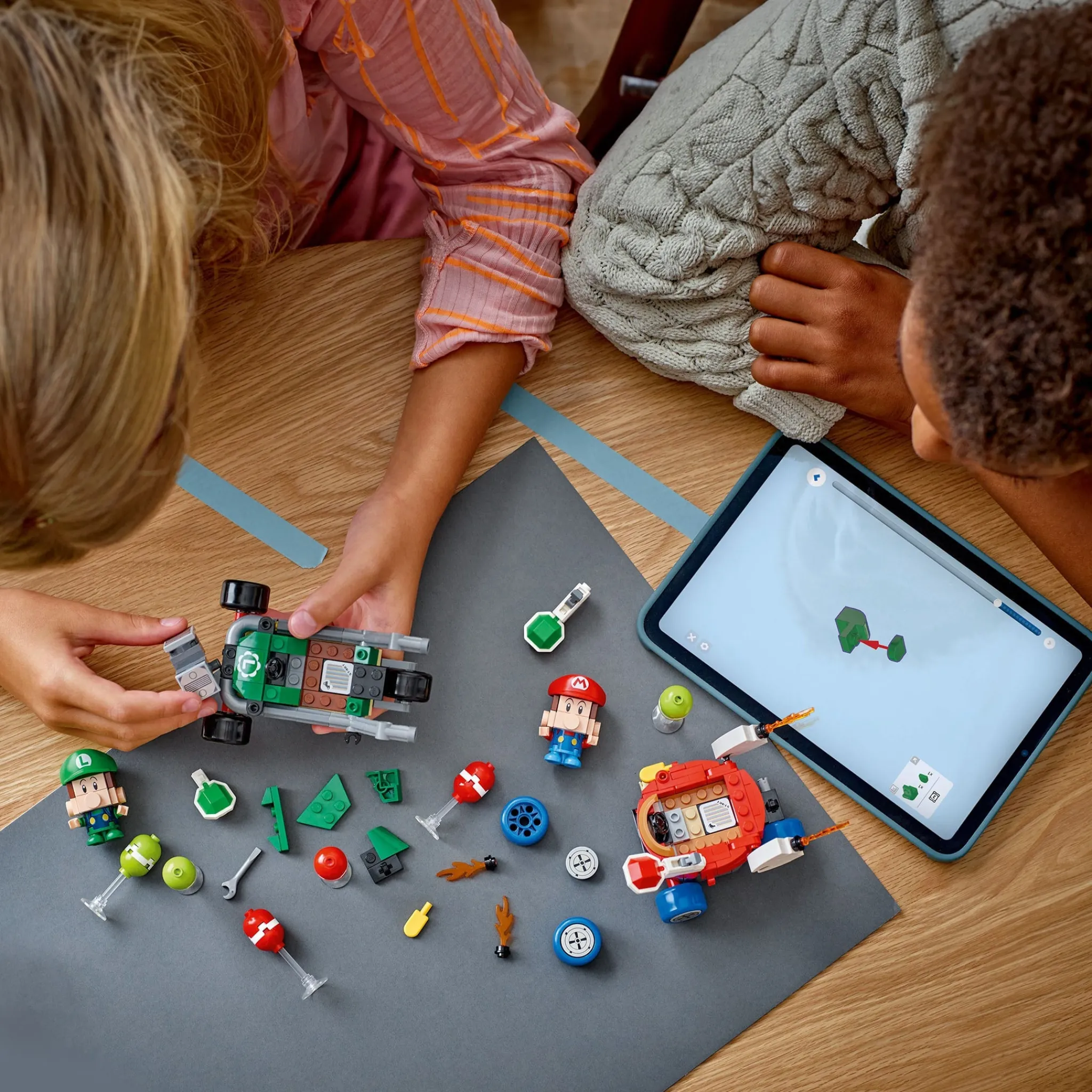 Kids LEGO® Assembly & Construction>Super Mario™: Mario Kart™ – Baby Mario vs. Baby Luigi