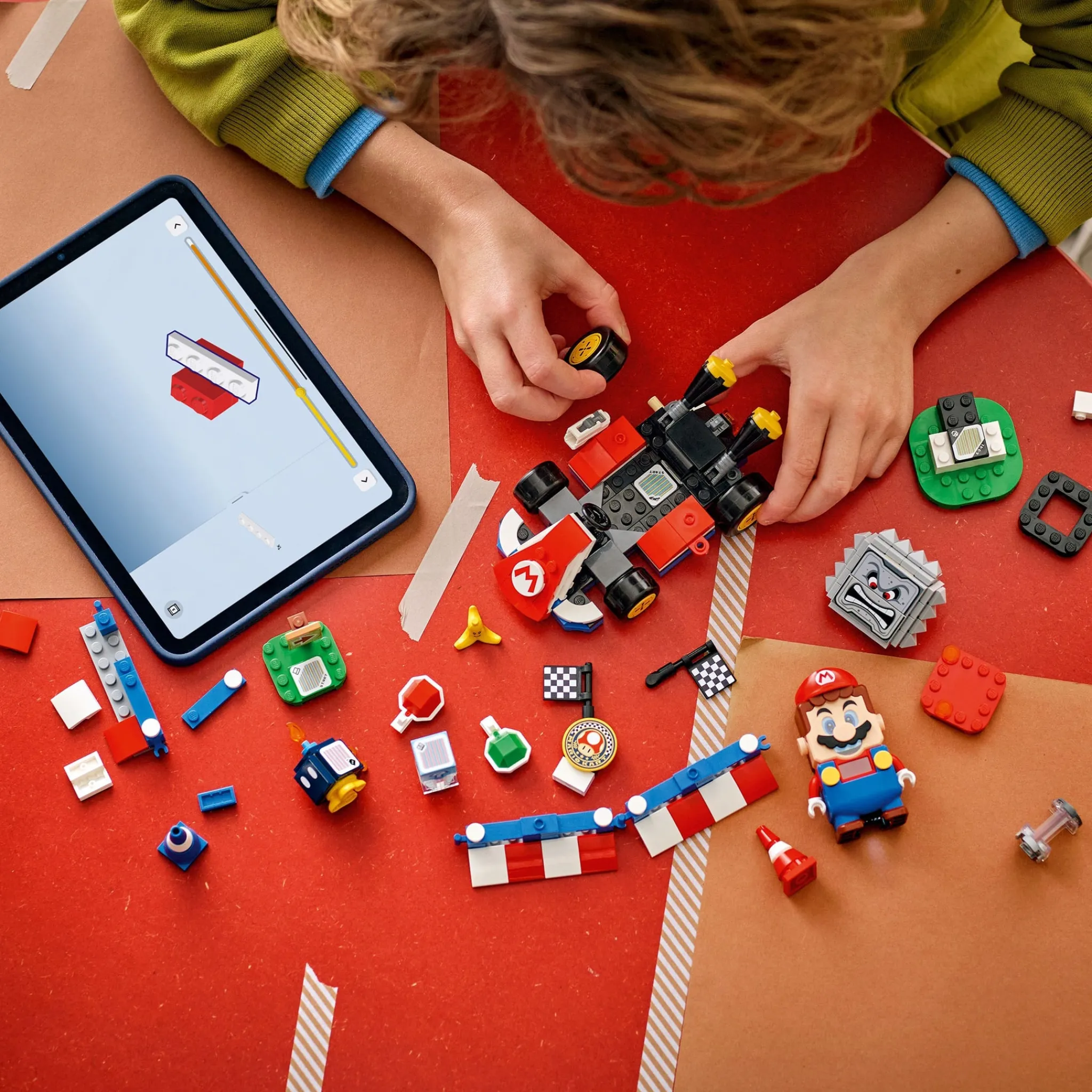 Kids LEGO® Assembly & Construction>Super Mario™: Mario Kart™ – Interactive Mario™ & Standard Kart
