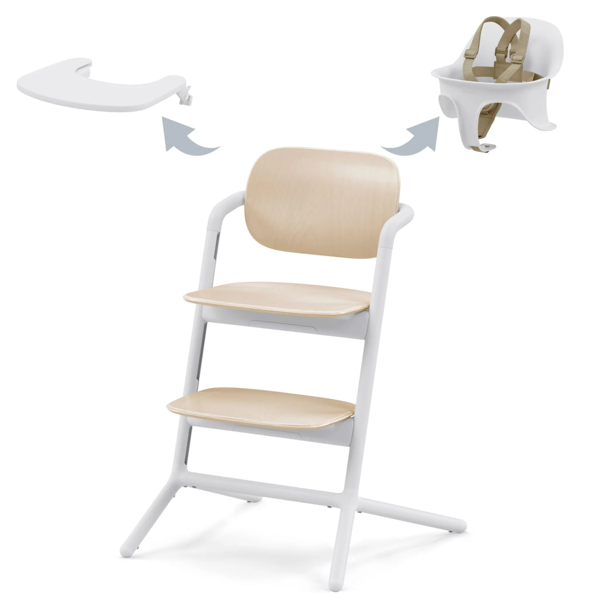 Cybex High Chairs & Booster Seats|High Chairs & Booster Seats>LEMO 2 High Chair 3-in-1 - Sand White