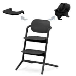 Cybex LEMO 2 High Chair 3-in-1 - Stunning Black