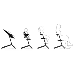 Cybex LEMO 2 High Chair 3-in-1 - Stunning Black