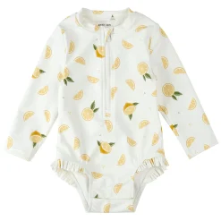 Petit Lem Lemons Uv Long Sleeve Swimsuit 0-24m