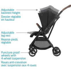Kids Maxi-cosi Leona Poussette Essential Blac