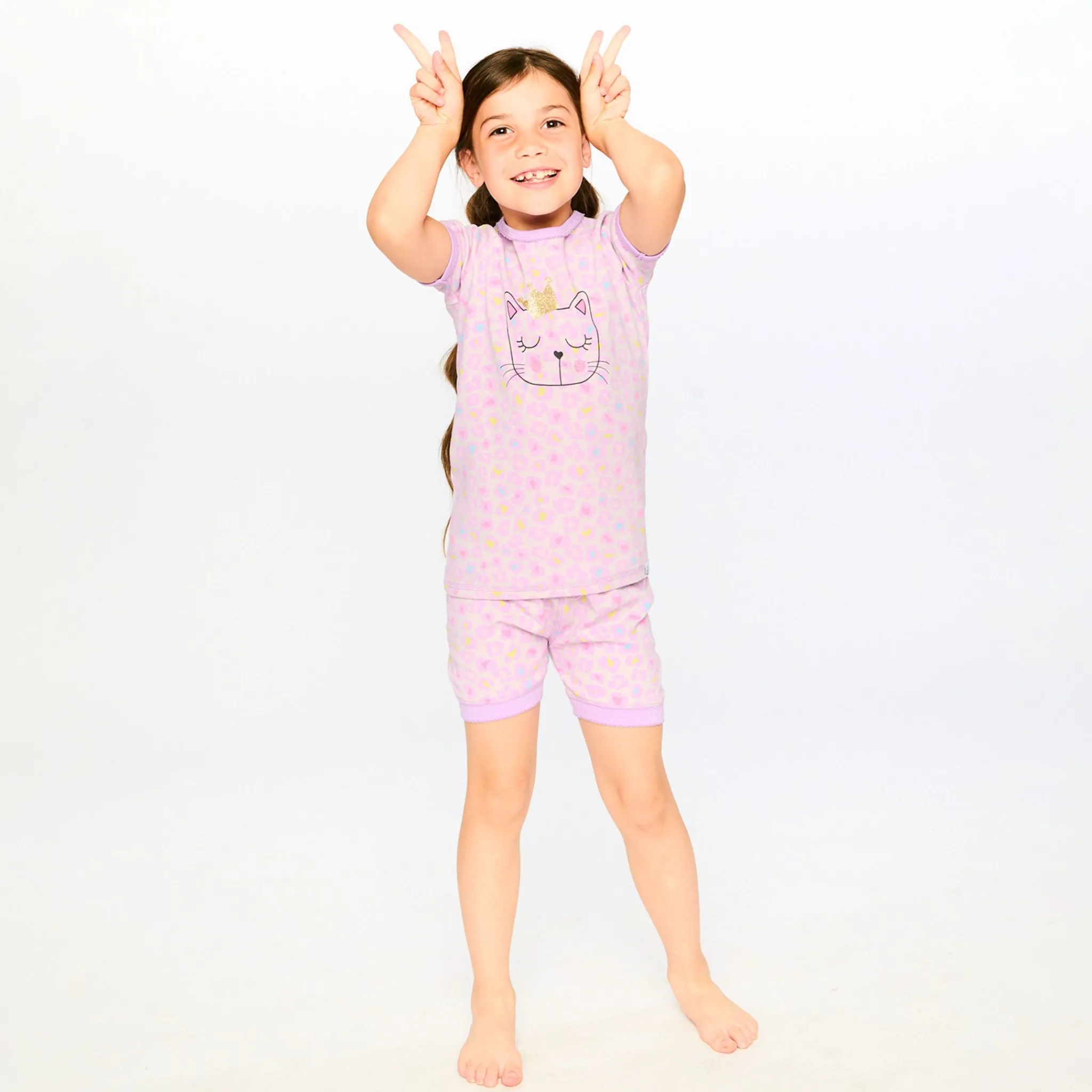 Kids Deux par Deux Pajamas & Bathrobes>Leopard Pajama Set 2-6