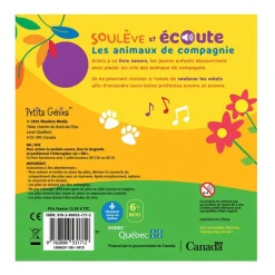 Prologue Quebec Books|Baby 0-2 Years>Les animaux de compagnie - Soulève et écoute