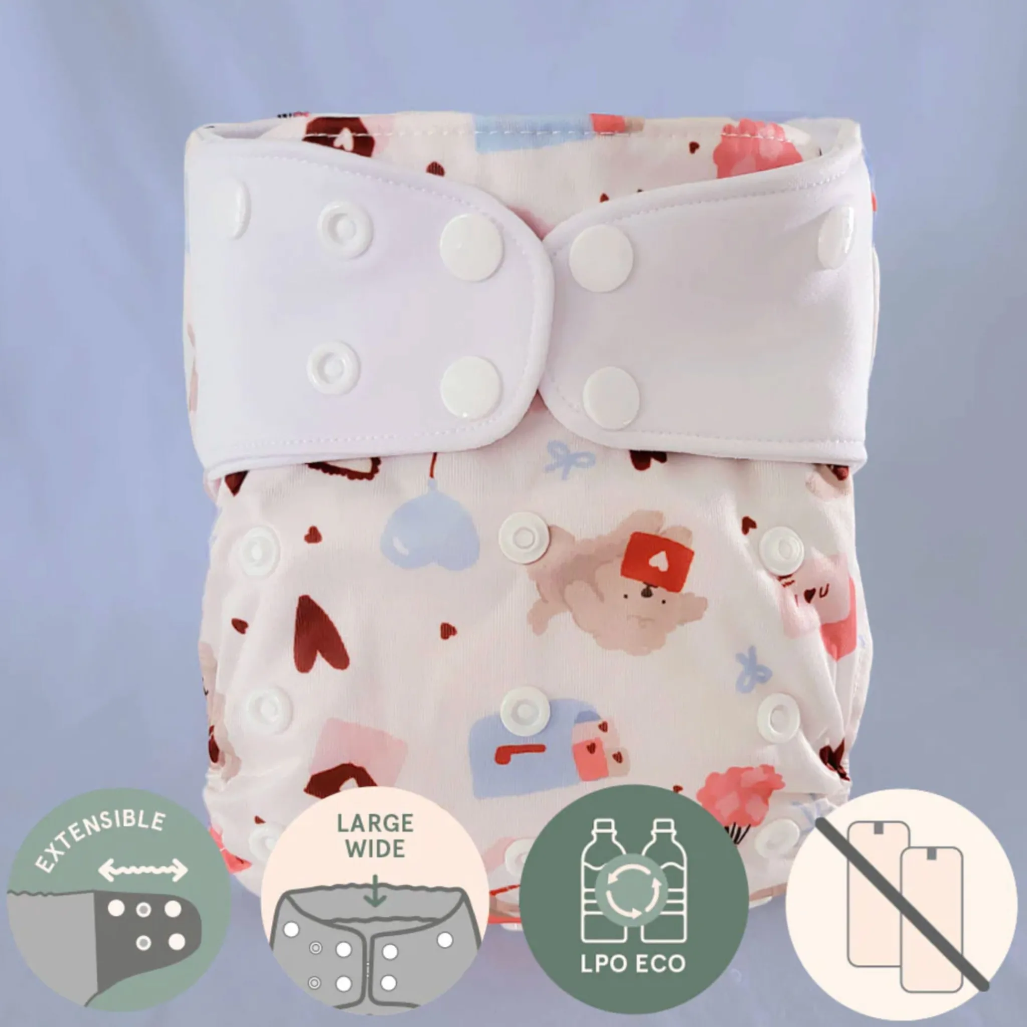 BOY La Petite Ourse Cloth Diapers|Cloth Diapers>Letter Nb Cloth Diaper