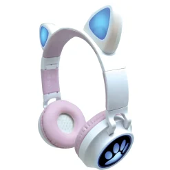 Kids Kid Jouets Motorized & Electronic>Lexibook - 2 in 1 Bluetooth® and Wired Headphones with lights - Cat Ear