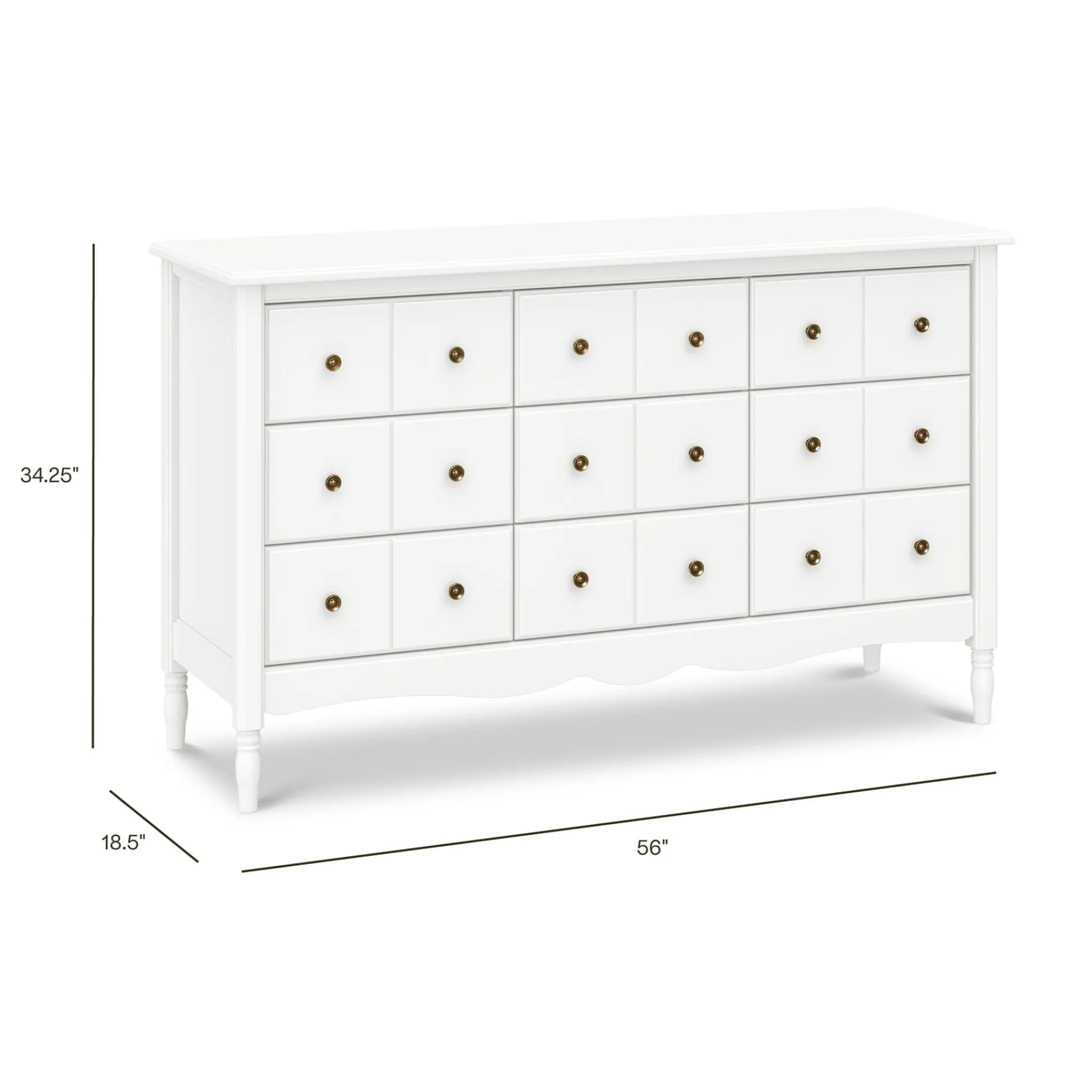 Namesake Liberty 9 Drawers Dresser - Warm White