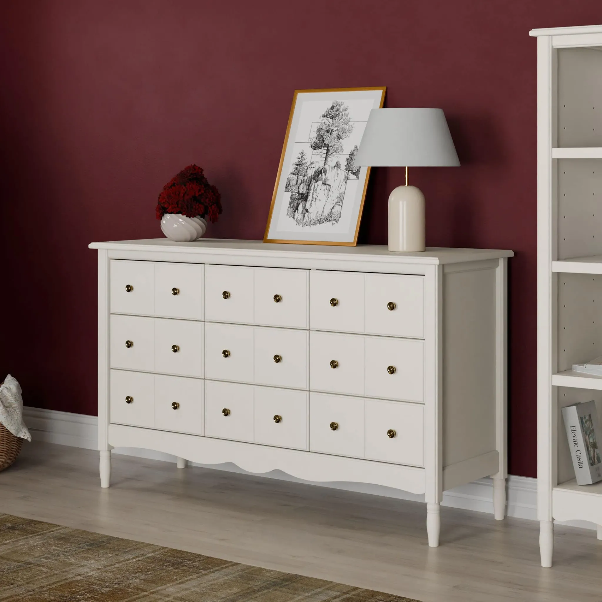Namesake Liberty 9 Drawers Dresser - Warm White