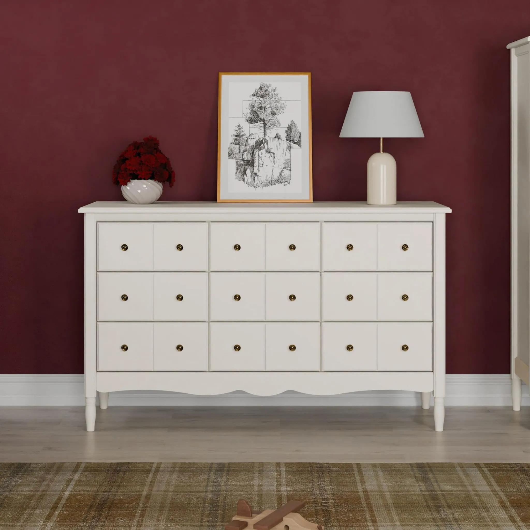 Namesake Liberty 9 Drawers Dresser - Warm White