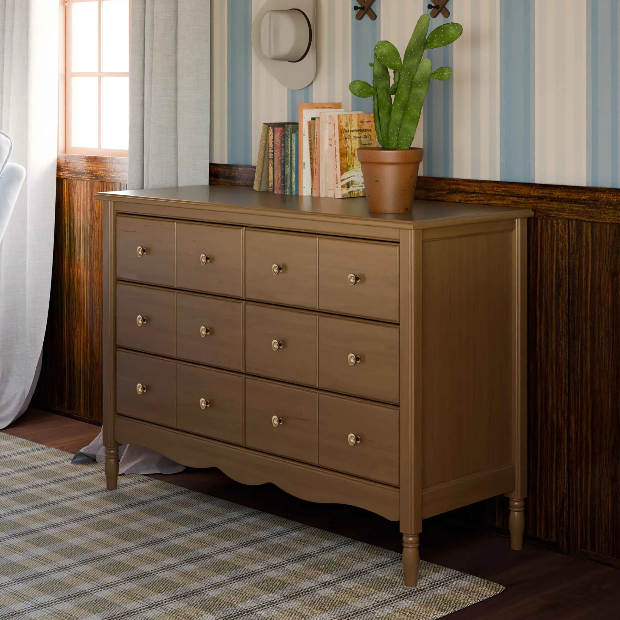 Namesake Liberty 6-Drawer Assembled Dresser - Natural Walnut