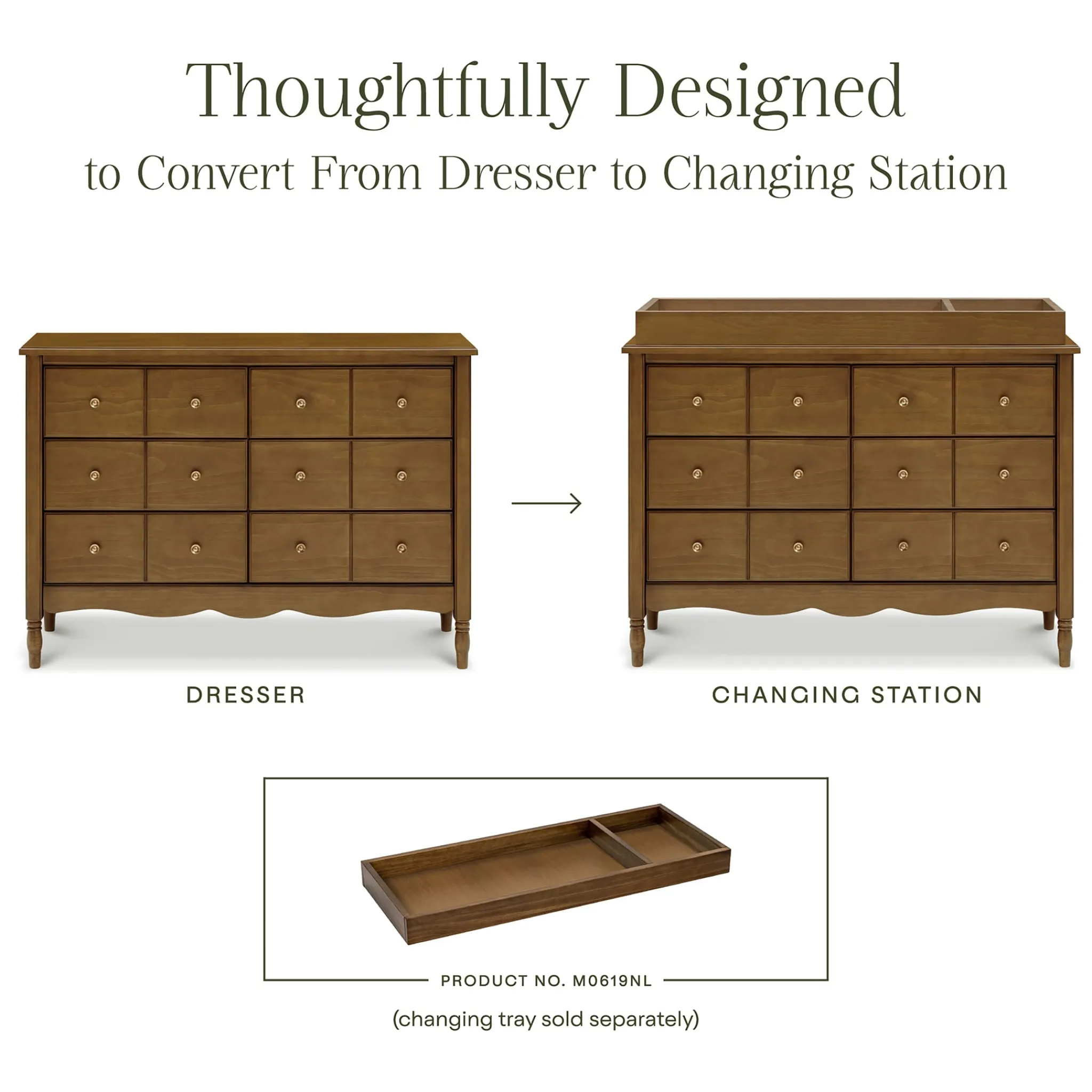 Namesake Liberty 6-Drawer Assembled Dresser - Natural Walnut