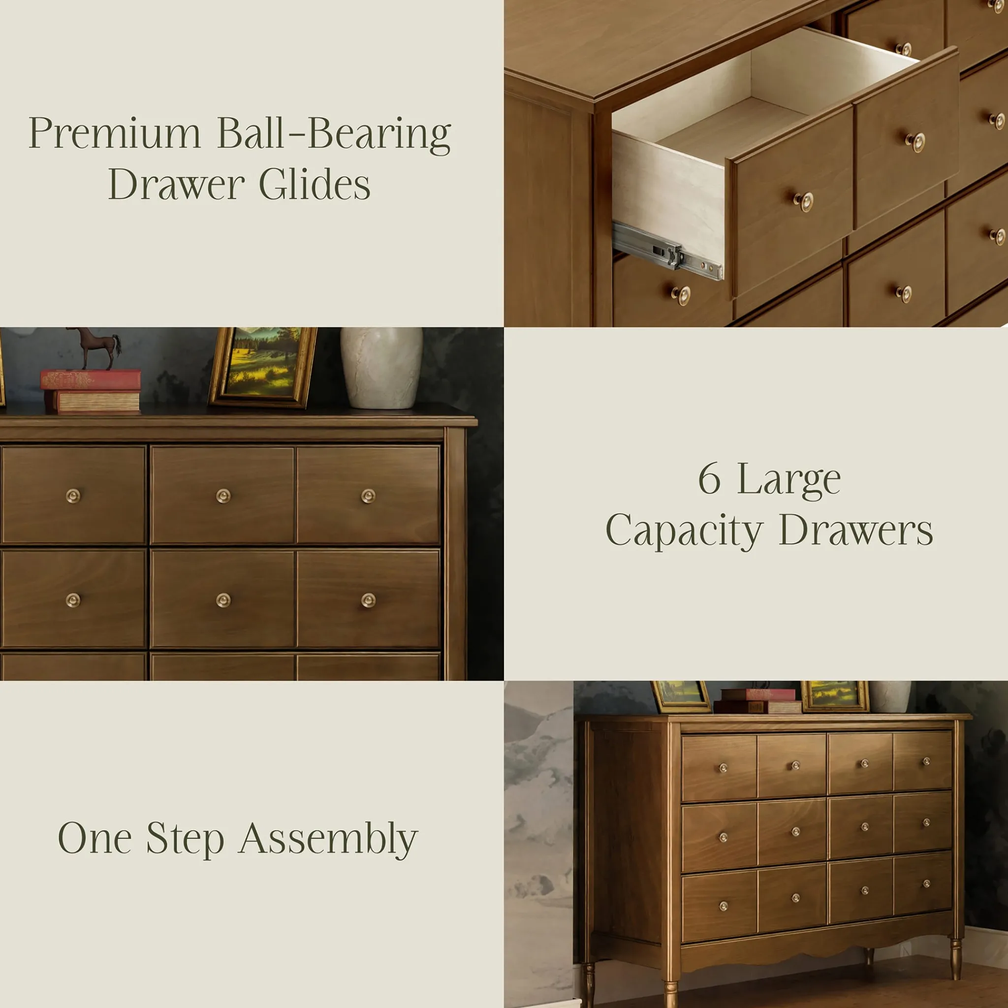 Namesake Liberty 6-Drawer Assembled Dresser - Natural Walnut