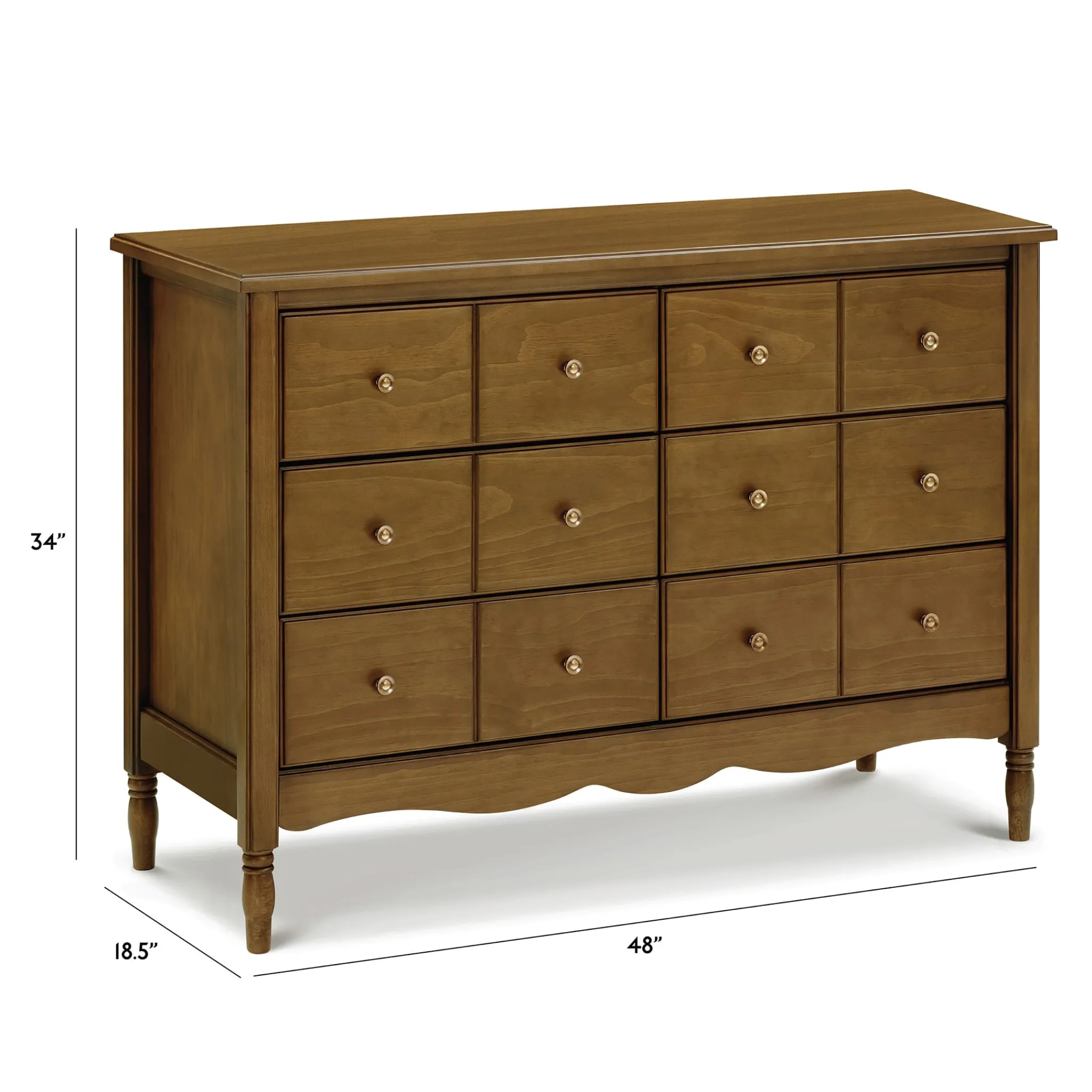 Namesake Liberty 6-Drawer Assembled Dresser - Natural Walnut