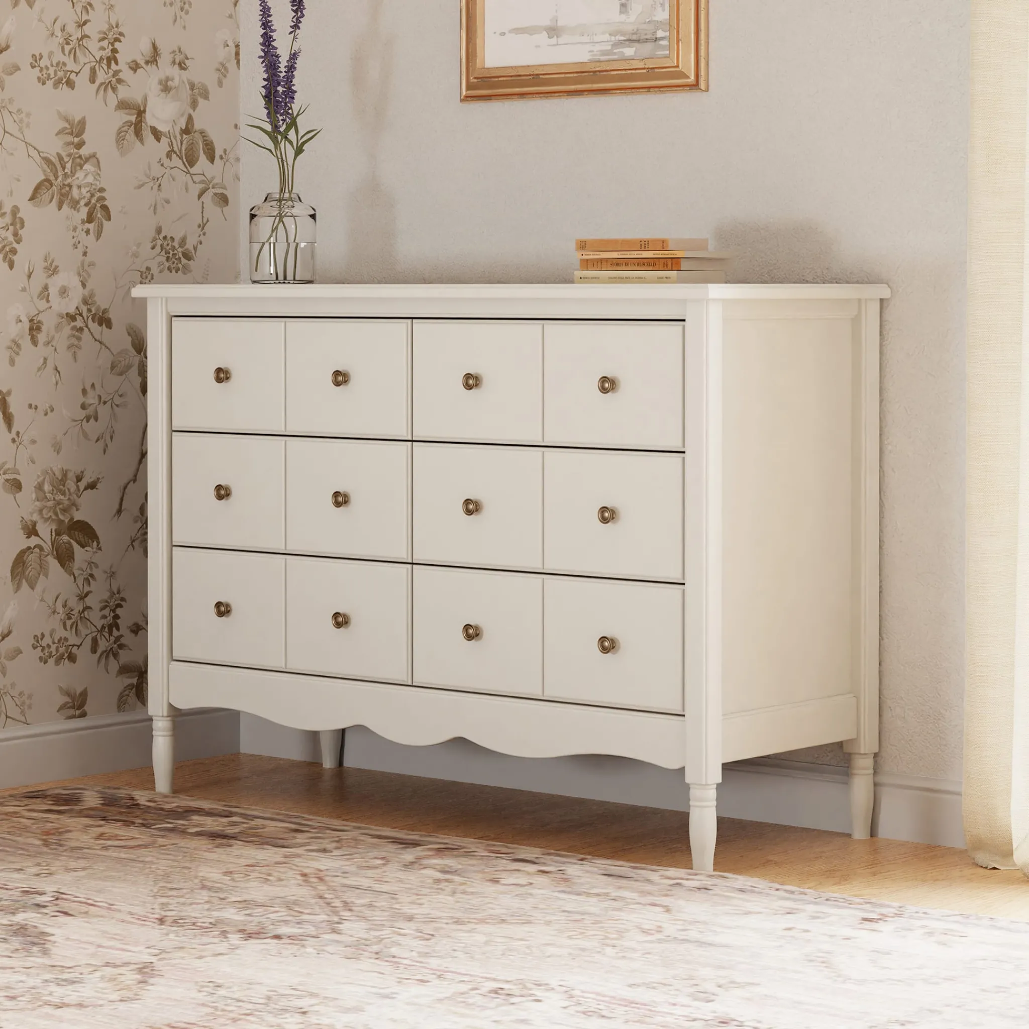 Namesake Liberty 6-Drawer Assembled Dresser - Warm White