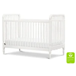 Namesake Liberty 3-in-1 Convertible Spindle Crib With Conversion Kit - Warm White