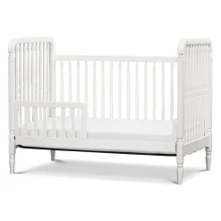 Namesake Liberty 3-in-1 Convertible Spindle Crib With Conversion Kit - Warm White
