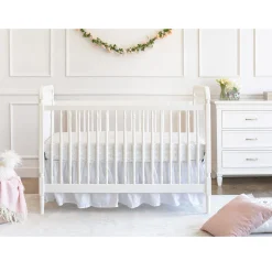 Namesake Liberty 3-in-1 Convertible Spindle Crib With Conversion Kit - Warm White