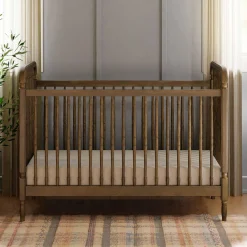 Namesake Liberty 3-in-1 Convertible Spindle Crib With Conversion Kit - Natural Walnut
