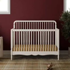 Namesake Cribs & Mattresses|Cribs & Mattresses>Liberty 4-in-1 Convertible Spindle Crib - Warm White