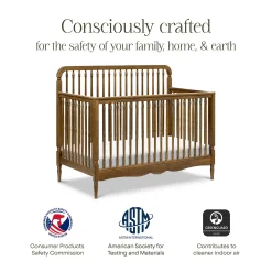 Namesake Liberty 4-in-1 Convertible Spindle Crib - Natural Hazelnut