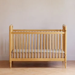 Namesake Liberty 3-in-1 Convertible Spindle Crib With Conversion Kit - Honey
