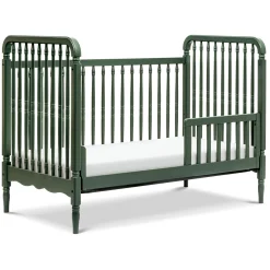 Namesake Liberty 3-in-1 Convertible Spindle Crib With Conversion Kit - Forest Green