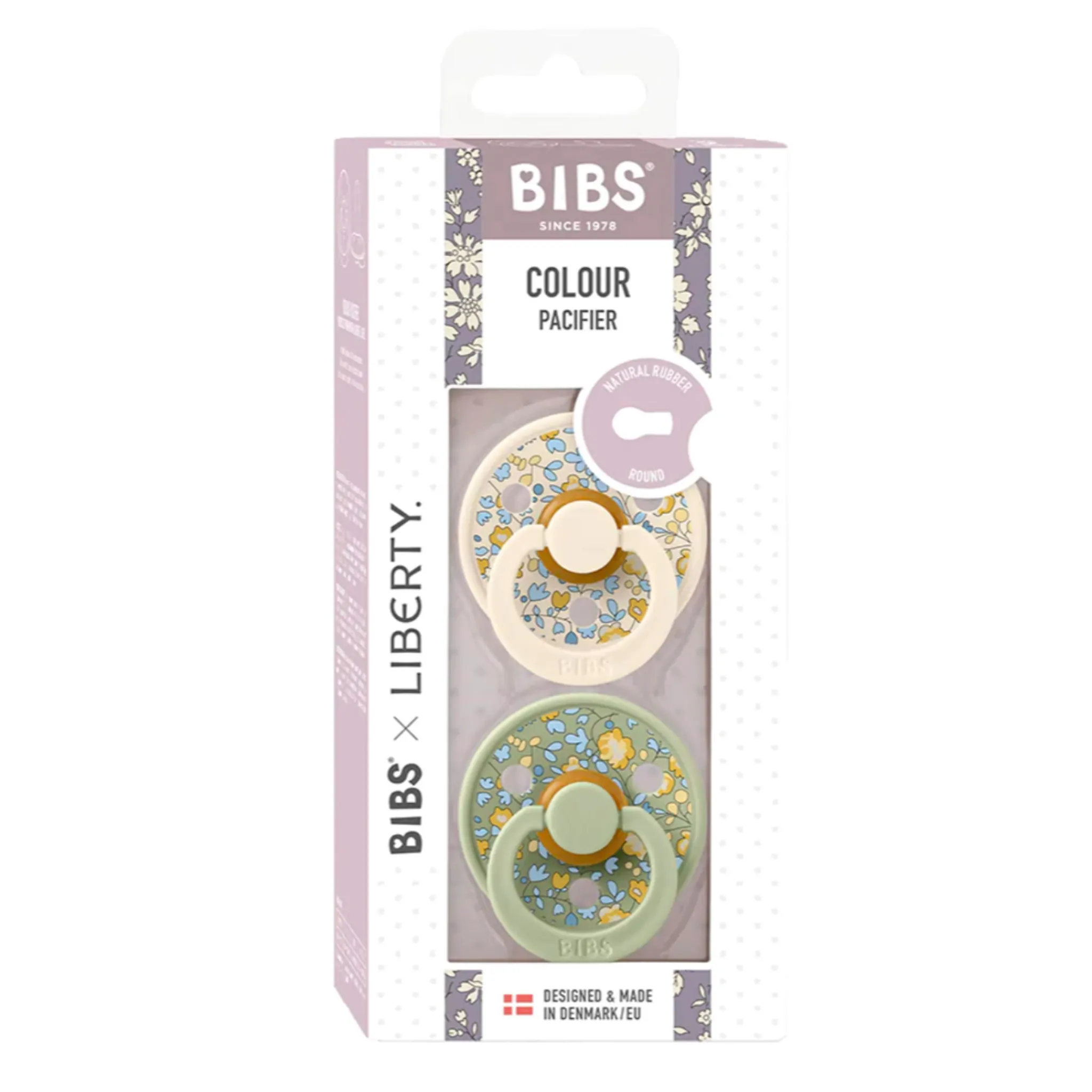 Bibs LIBERTY Pacifier 6-18m Set of 2 - Sage (Size 2)